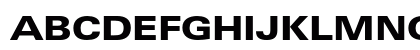 LinotypeUnivers ExtdHeavy Uppercase Preview