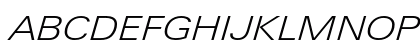 LinotypeUnivers ExtdLightItalic Preview