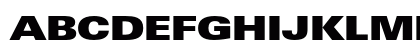 LinotypeUnivers ExtdXBlack Preview