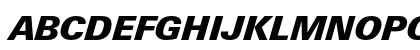 LTUnivers 831 BasicBlackIt Uppercase Preview