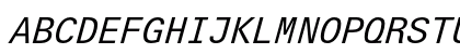 LTUnivers Typewriter Italic Preview