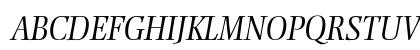 Ellington Light Italic Uppercase Preview