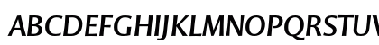Mentor Sans Std Italic Preview