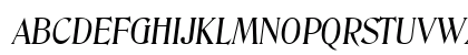 Blue Ridge SF Italic Uppercase Preview