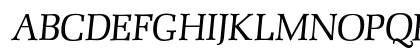 Mezzo Italic Preview