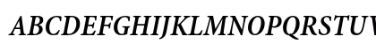 Minion Pro Semibold Cond Italic Caption Preview