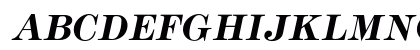 Modern BoldItalic Uppercase Preview