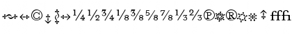 MrsEavesFractions Fractions Font