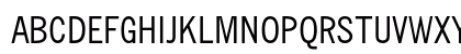News Gothic MT Std Condensed Uppercase Preview