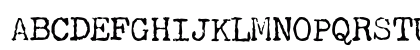 P22Typewriter Regular Uppercase Preview
