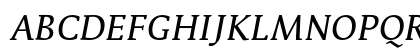 ParableLF-RegularItalic Regular Uppercase Preview