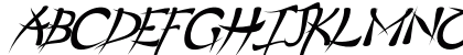 Psycho Italic Uppercase Preview