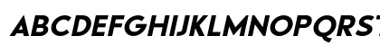 Qargeo Bold Italic Uppercase Preview