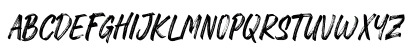 Rawk Brush Regular Uppercase Preview