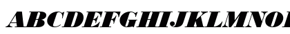 BodoniH HeavyBoldItalic Uppercase Preview