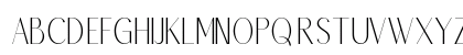 Rossera Regular Uppercase Preview