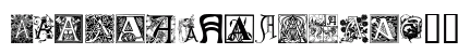 Art Nouveau Initials A Regular Uppercase Preview