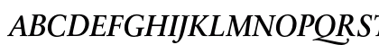 SabonNext RW OsFDemi Bold Italic Uppercase Preview
