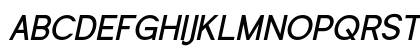 Shine Pro Bold Oblique Uppercase Preview