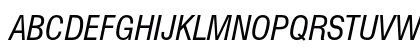Swiss 721 Condensed Italic Preview