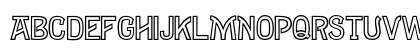 Tombstone Outline Uppercase Preview