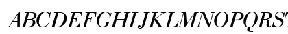 BodoniRecutCondSSK Italic Uppercase Preview