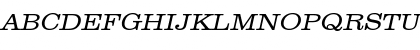 URWClarendonTLigExtWid Oblique Font