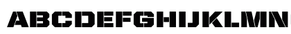 United Sans SemiExt Stencil Uppercase Preview