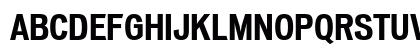 VonnesTTBoldCond Regular Uppercase Preview