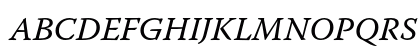 Warnock Pro Italic Caption Preview