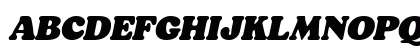 Bogart Trial Black Italic Uppercase Preview