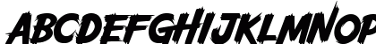 Wolves Vs Monster Slant DEMO Regular Uppercase Preview