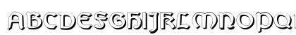 Bretagne Gaelic Shadow Regular Uppercase Preview