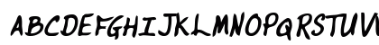 BrooksHand Bold Italic Uppercase Preview