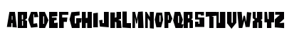 BuzzSaw AOE Regular Uppercase Preview