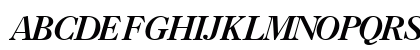 Casablanca Bold Italic Uppercase Preview