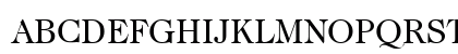 Caslon Regular Uppercase Preview