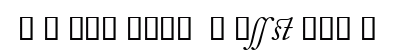 CaslonAlternateSSK Italic Uppercase Preview