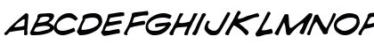 CC Comicrazy Italic Uppercase Preview
