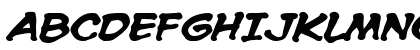 CC Spookytooth Bold Italic Uppercase Preview