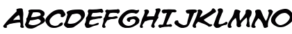 CC Spookytooth Italic Uppercase Preview