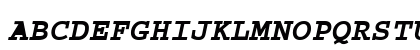 Courier Dark Bold Italic Uppercase Preview