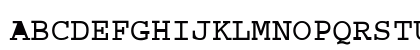 Courier Dark Regular Uppercase Preview
