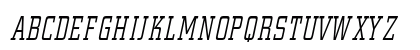 CenterCityCondensed Oblique Uppercase Preview
