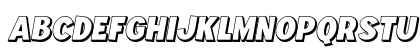 Komyca 3D free version Italic Uppercase Preview