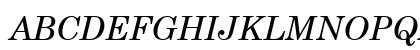 CentSchbook Win95BT Italic Uppercase Preview