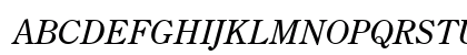 Century-Old-Style Italic Uppercase Preview