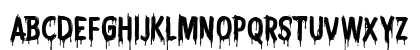 CF Nightmare PERSONAL Regular Uppercase Preview