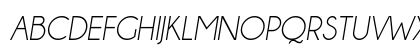 Champagne &amp; Limousines Italic Uppercase Preview