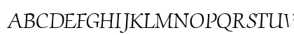 ChanceryScriptLightSSK Regular Uppercase Preview